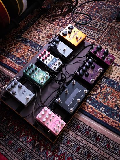 Pedalboard guitar effects