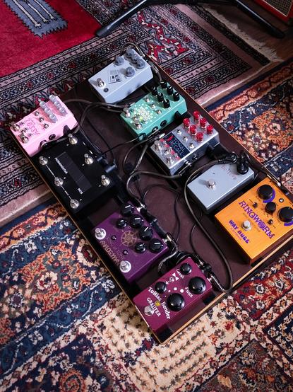 Pedalboard guitar effects