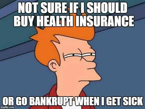 frye from futurama squinting suspiciously
not sure if i should buy health insurance or go bankrupt when i get sick