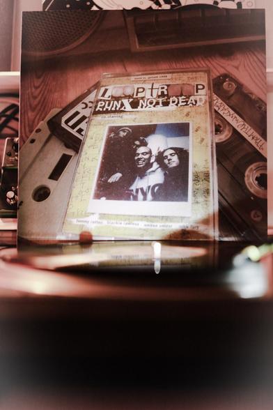 Looptroop "Punx Not Dead" Vinyl Cover stands on a turntable.