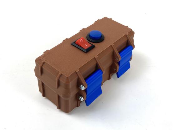 A 3D printed rugged box.