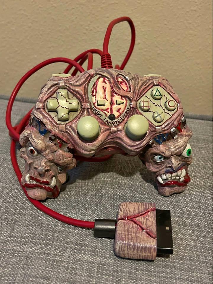 PS1 controller but it looks more like The Thing than a controller