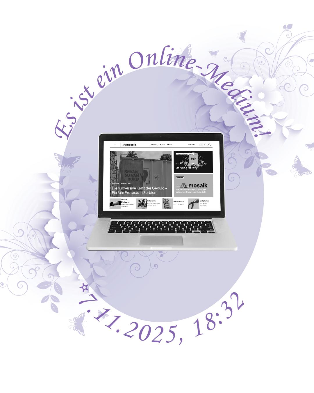 "Geburtsanzeige – Es ist ein Online-Medium!"