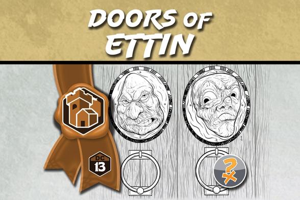 Teaser image for The Doors of Ettin - a free adventure location by IonQuest Games
