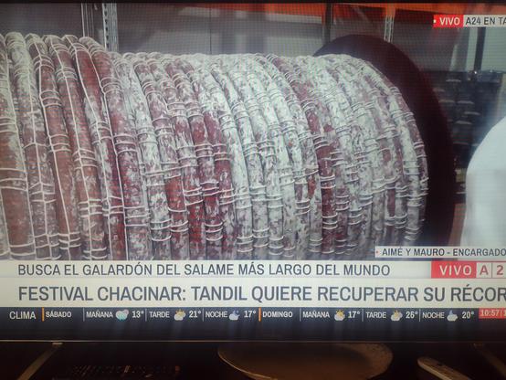 Tandil va por un nuevo récord: el salame más largo del mundo