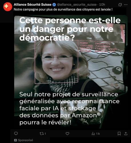 Faux tweet de l'Alliance Sécurité Suisse (mème)