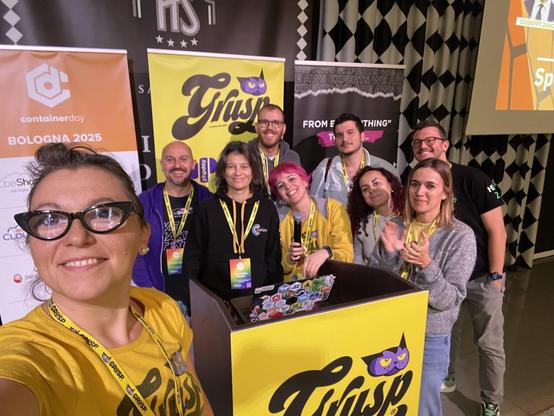 Un selfie con tutti gli speaker