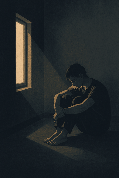 Nacer, ¿es suerte?
¿O es castigo?

Existencia marcada,
pobre exaltación ajena,
un incierto futuro
que rompe
el inexplicable presente.

El aire nos ahoga
con la cuerda de la honestidad,
que se convierte en alambre.

¿Quién pidió vivir?

En este desquiciado mundo,
donde los sentimientos
se esconden en una grieta.

¿Puede encontrarse la felicidad al nacer?
¿Hay felicidad en unos grilletes?
Ningún espíritu fue feliz siendo prisionero.

¿Existe realmente la felicidad?

Tal vez esté escondida
en un baúl apartado,
que guardamos con la llave
de la tristeza.

O tal vez,
solo sea una ilusión.