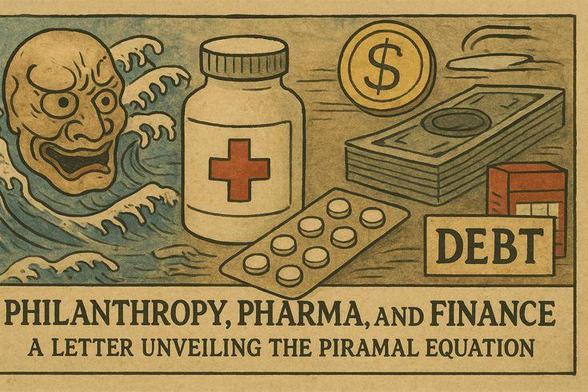 “Philanthropy, Pharma, and Finance: A Letter Unveiling the Piramal Equation” is an open letter that interrogates the moral architecture of “philanthropic capitalism” through the lens of the Piramal Group’s intertwined ventures in pharmaceuticals and finance. Drawing upon the language of public accountability and philosophical critique, it examines how narratives of “conscious” and “value-based” enterprise often conceal deeper entanglements of debt, profit, and political patronage. Blending forensic analysis with rhetorical irony, the letter situates Piramal’s corporate conduct within the wider ecosystem of India’s crony-capitalist order, where the boundaries between care and commerce, virtue and valuation, increasingly blur. Ultimately, it is both a document of resistance and a call for ethical introspection in an age where balance sheets masquerade as moral credentials.