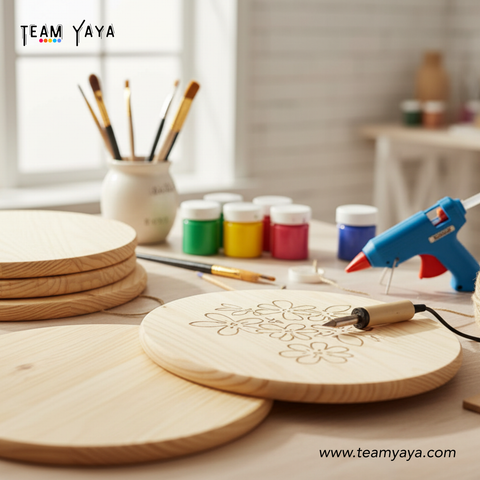 Pine Wooden Circles- Team yaya