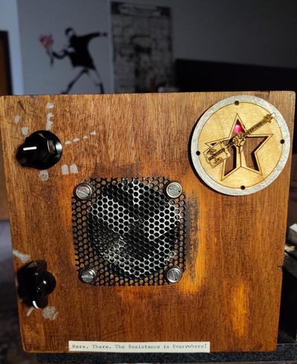 A handmade guitar amp