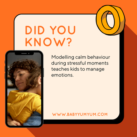 Stay calm and they’ll learn how. 💛✨ #BabyYumYum #BYY #DidYouKnow #ParentingTips #CalmParenting #EmotionalResilience #RaisingKids #ParentingGoals #MindfulParenting