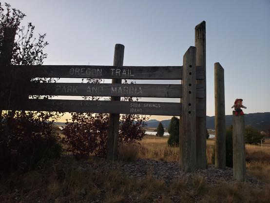 Ranger Sarah has arrived at the Oregon Trail Park & Marina just outside of Soda Springs Idaho. She will be checking a portion of the Oregon and California trail route.
— in Soda Springs, ID.