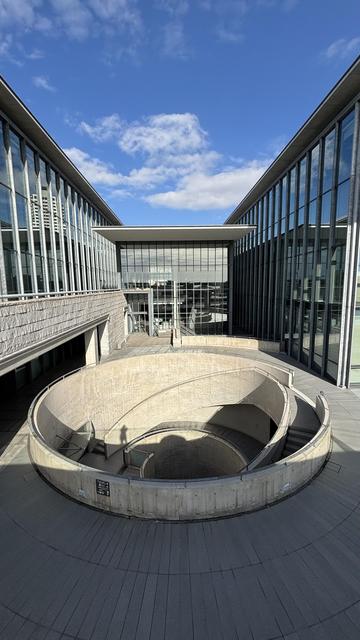 architectural shot of the hyogo museum