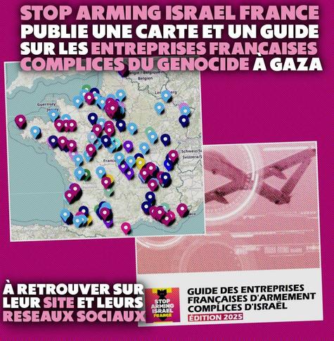 La carte et le guide des entreprises françaises complices du génocide à Gaza