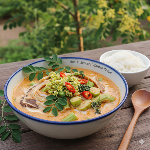 Skip the boring lunch! 😋 Whip up a vibrant Thai Kaeng Som curry with moringa and creamy coconut milk. It’s the perfect balance of sour and savory. 👩‍🍳