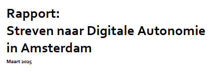Streven naar Digitale Autonomie in Amsterdam