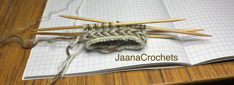 Latvian braid on mitten 