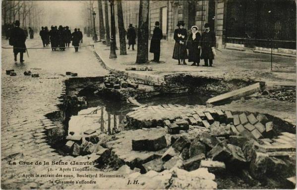 Paris 8e - Pairs Inondé - Rue de Rome (Boulevard Haussmann)

source : @cartorum@piaille.fr 