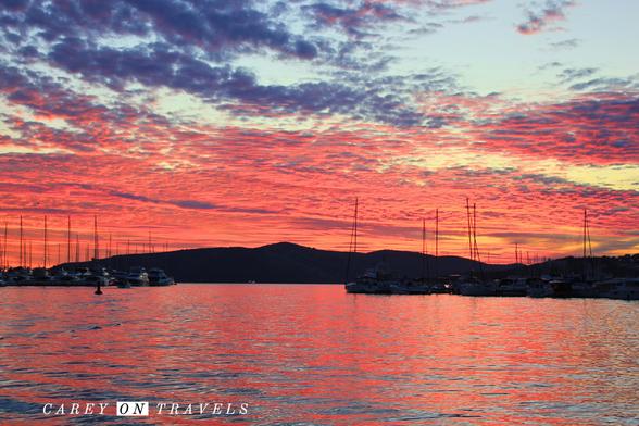 Sunset in Trogir Croatia
