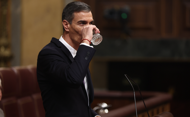 Pedro Sánchez durant la sessió d'aquest dimecres (Europa Press/Eduardo Parra)