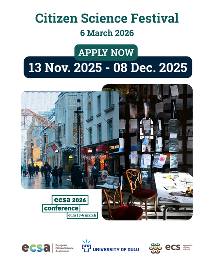 Citizen Science Festival: apply here