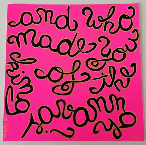 calligraphie féministe posca