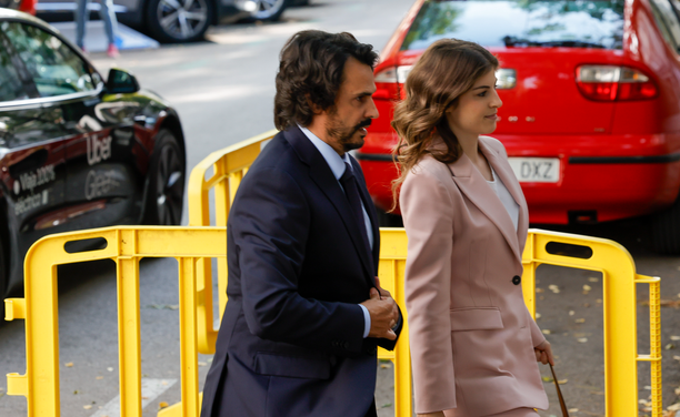 Alberto González Amador arribant al Suprem el dia que va declarar en el judici contra el fiscal general de l'Estat (EFE/Zipi)