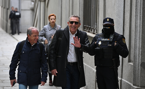 El periodista de la SER Miguel Ángel Campos a l'arribada del judici (EFE/Fernando Villar)