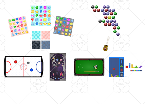 A bunch of arcade assets