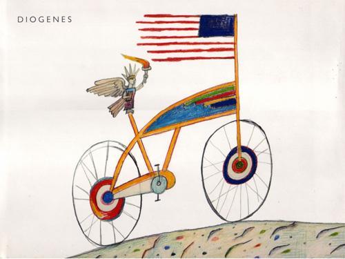 book cover Discovery of America  /  Saul Steinberg / Diogenes
