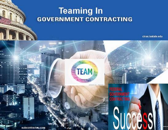 SMALL BUSINESS PARTNERSHIPS are now even more important for large contractors to introduce new ideas, innovative solutions or infuse new technology capabilities benefiting both parties.