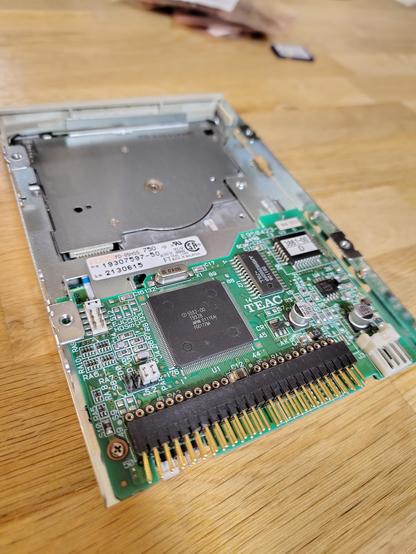 Underside of a teac fd-05hgs