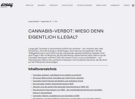 Cannabis-Verbot: Wieso denn eigentlich illegal?
Lange galt Cannabis in Deutschland schlicht als verboten – ein Umstand, den viele hinnahmen, ohne die Gründe zu hinterfragen. Doch das hat sich geändert. Mit der Teillegalisierung im April 2024 und der wachsenden gesellschaftlichen Debatte rückt eine Frage in den Vordergrund, die jahrzehntelang unbeantwortet blieb: Warum wurde Cannabis überhaupt verboten? Wer die Antwort sucht, muss zurückblicken – auf internationale Abkommen, politische Interessen und moralische Narrative, die die Sicht auf die Pflanze bis heute prägen.

https://avaay.de/cannabis-verbot/