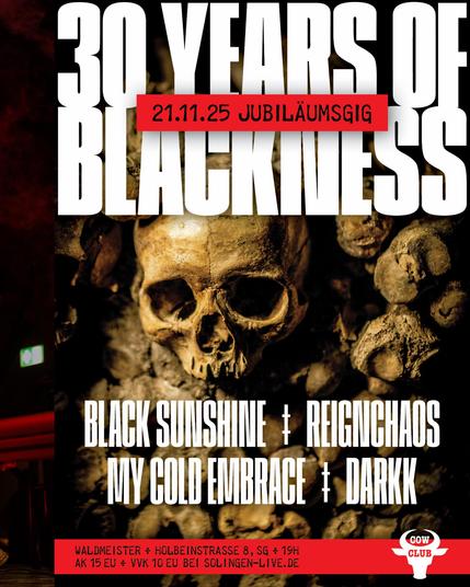 Poster des nächsten Konzertes am 21. November in Solingen