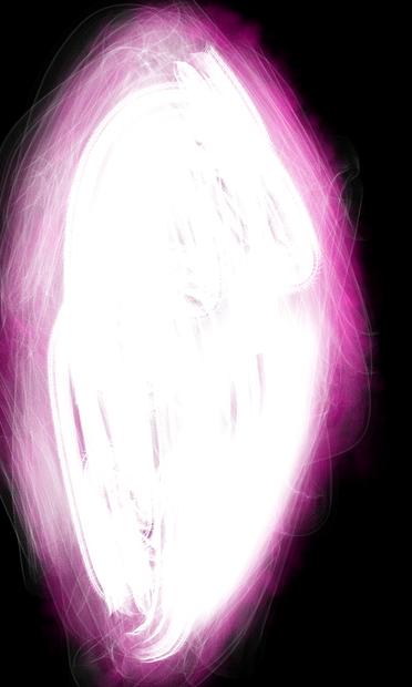 Salty watercolor painting, glow wispy 2, glow wispy 1, and glow brush paintings of a brain having a grand mal seizure in Sketchbook