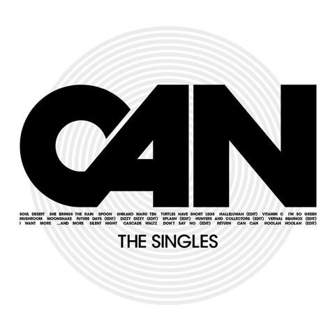 An image of the cover of the album 'The Singles' by Can