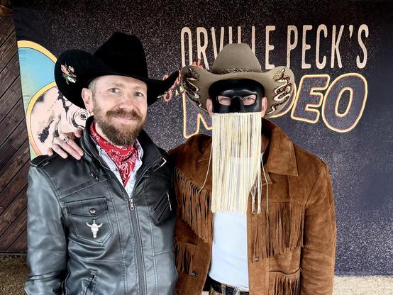 Me and Orville Peck in our normal everyday cowboy attire