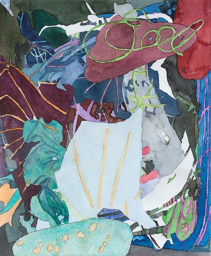 Untitled (A32), 2021, watercolour on paper, , 43 x 36 cm