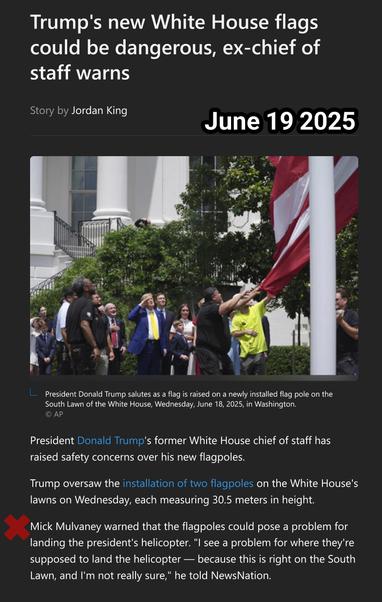 Some safty concerns raised by the former Chief of Staff, Mick Mulvaney