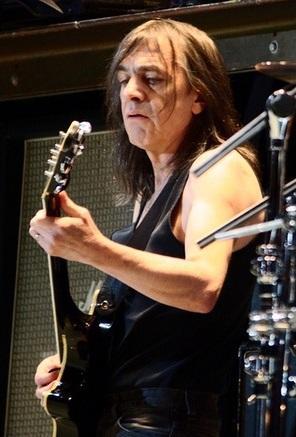 A picture of Malcolm Young from AC DC