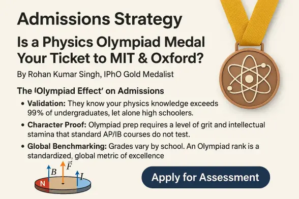 Why do 4.0 GPA students get rejected from MIT? 🤔

Because "perfect" is the new average. You need a Spike.

Nothing proves elite talent like a Physics Olympiad Medal. 🏅 We don't just teach physics; we train you to win Gold.

EduGlobal Institute: Build the profile top universities can't ignore.

👇 Enroll FREE: https://forms.gle/ZtnmXxfv2Gr9qqyB7

#Physics #IPhO #MIT #CollegeAdmissions #EduGlobalInstitute #STEM