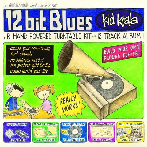 An image of the cover of the record album '12 bit Blues' by Kid Koala