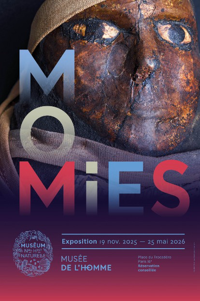 Affiche exposition momies au musée de l’homme 