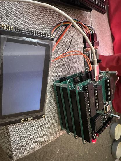 My 6502 computer and a very black screen