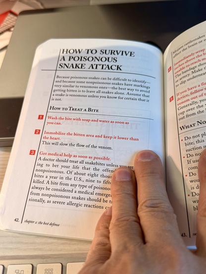 Page 42 from “The Worst Case Scenario Survival Handbook”