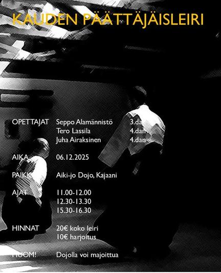 Kajaanin leirin leiri-ilmoitus