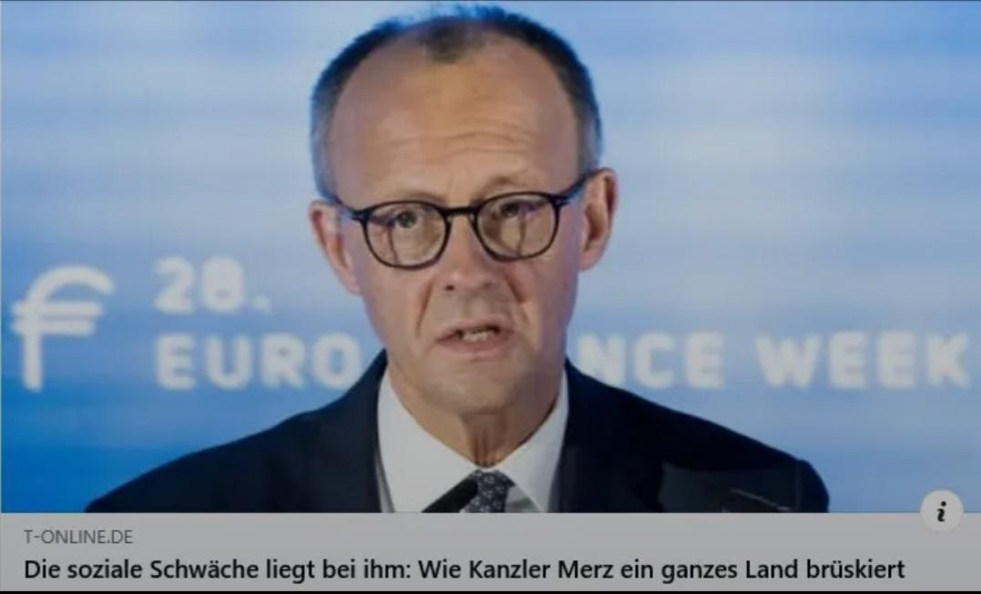 Soziale Schwäche des F. MERZ