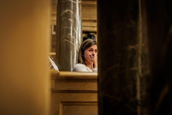 Vergés ha comparegut, per tercer any consecutiu, al ple del Parlament (Parlament de Catalunya (Sergi Ramos Ladevesa))