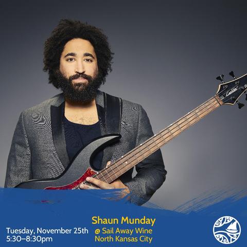 Promotional image for Shaun Munday performing live at Sail Away Wine